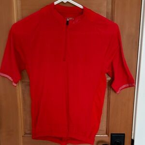 Red Kids Short-Sleeve Zip Front Top - Unbranded